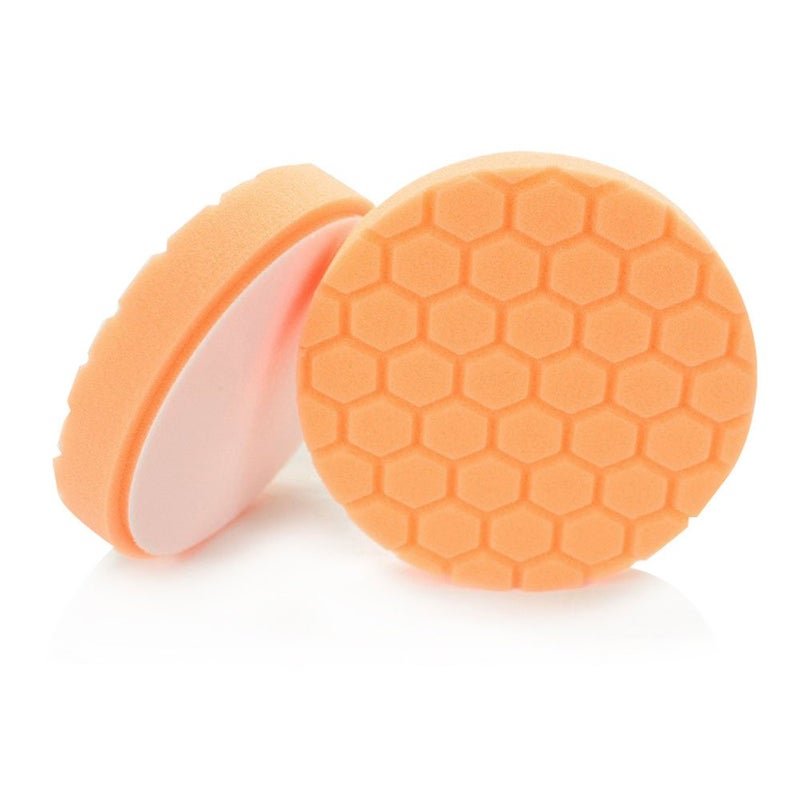 Chemical Guys BUFX_102_HEX4 Hex-Logic Medium-Heavy Cutting Pad, Orange (4.5 Inch Pad Made for 4 Inch Backing Plates), 1 Pad Included - Image 1
